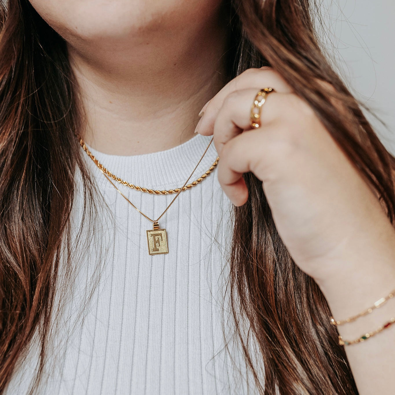 KELORIS PATH Gold Layered Initial Cross Necklace, 14K Gold Plated Layering Square  Letter Pendant Figaro Chain Cross Choker from A-Z Capital Jewelry for Women  GirlsChain Necklace(Letter N): Buy Online at Best Price